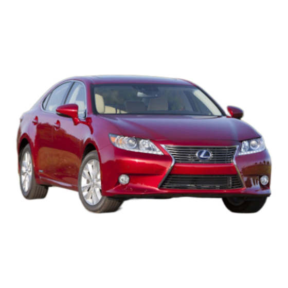 Lexus ES300h Towing And Road Service Manual
