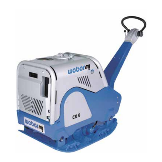 Weber mt CR 9-II MDM Operating And Maintenance Manual