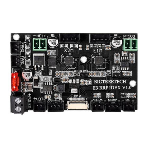 BIGTREETECH E3 RRF IDEX V1.0 User Manual