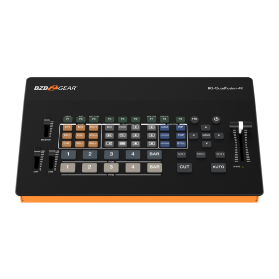User Manuals: BZBGEAR BG-QuadFusion-4K HDMI/DP Switcher