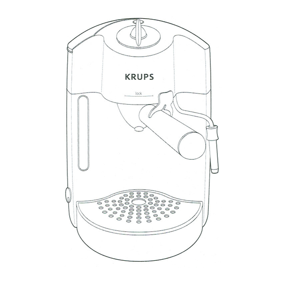 Krups ESPREMIO AUTO CAPPUCINO Instructions For Use Manual