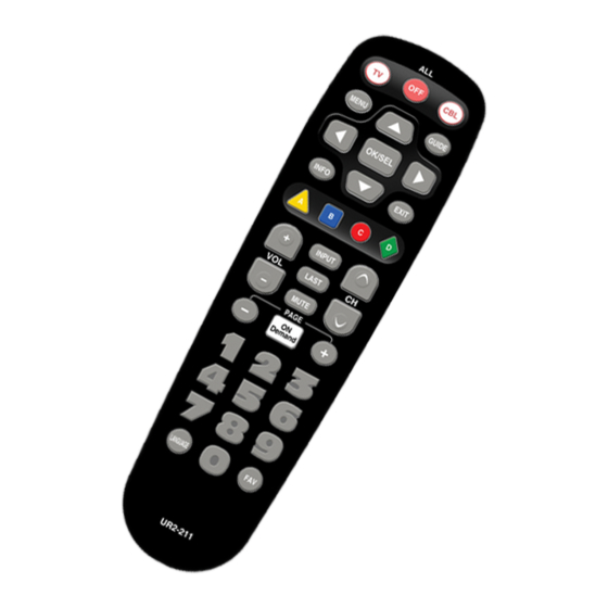 Universal Remote Control UR2-211 Operating Instructions