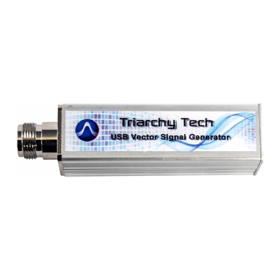 Triarchy Technologies VSG6G1 Manuals