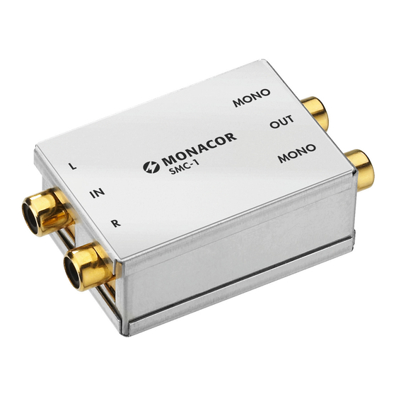 Monacor SMC-1 Manual