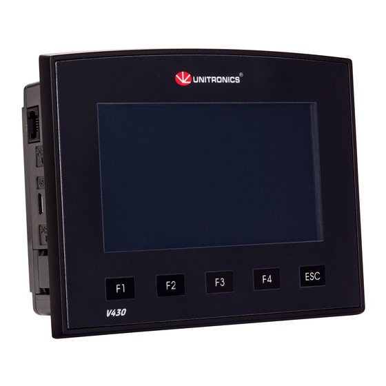 Unitronics Vision OPLC V130-TR20 Installation Manual