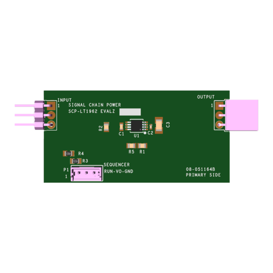 Linear ADI Power SCP-LT1962-EVALZ Demo Manual