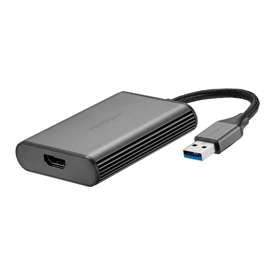 Insignia NS-PA3UHD-C, NS-PA3UHD - USB To HDMI Adapter Manual