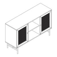 JWA MOSLEY 2 DOOR BUFFET 75581 Assembly Instruction Manual