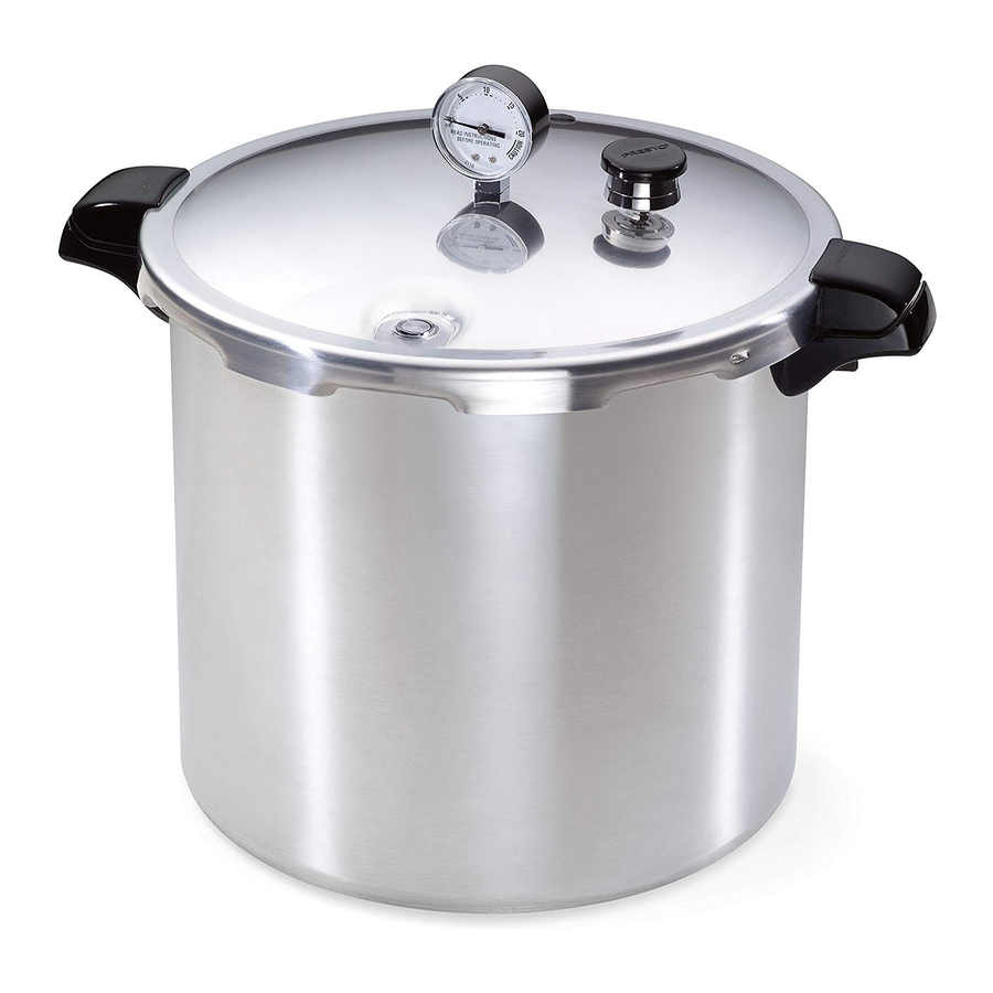 Presto 01781, 01755 - Pressure Canner Manual