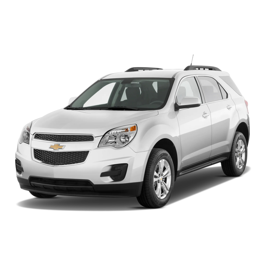 Chevrolet Equinox 2012 Getting To Know Manual