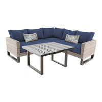 HAMPTON BAY PARK HEIGHTS 4-PIECE STEEL SECTIONAL SET FRS80897BL-ST Use And Care Manual