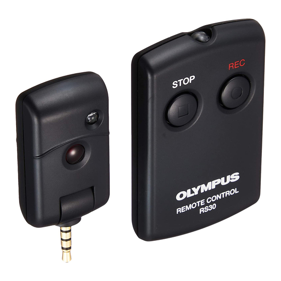Olympus RS30W Quick Start Manual