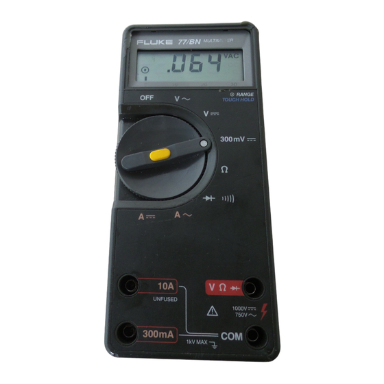 Fluke 77/BN Operator's Manual