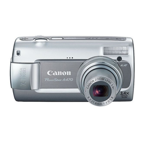 Canon POWERSHOT A470 User Manual