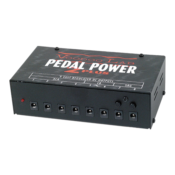 Voodoo Lab Pedal Power 2 Plus User Manual