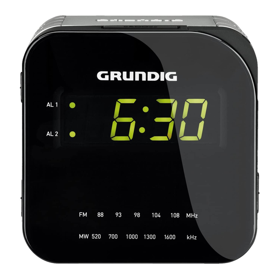 Grundig Sonoclock 590 User Manual