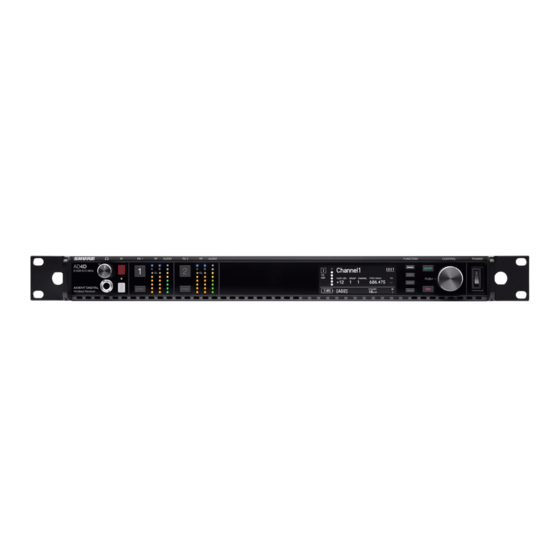 Shure AD4D Axient Manual