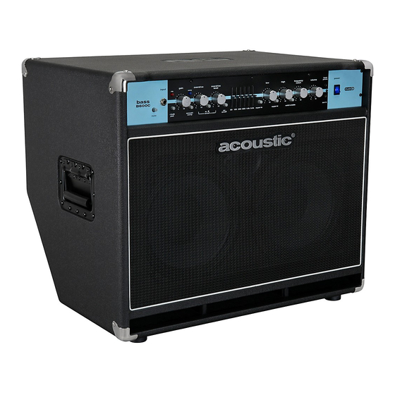 Acoustic B300C Owner's Manual
