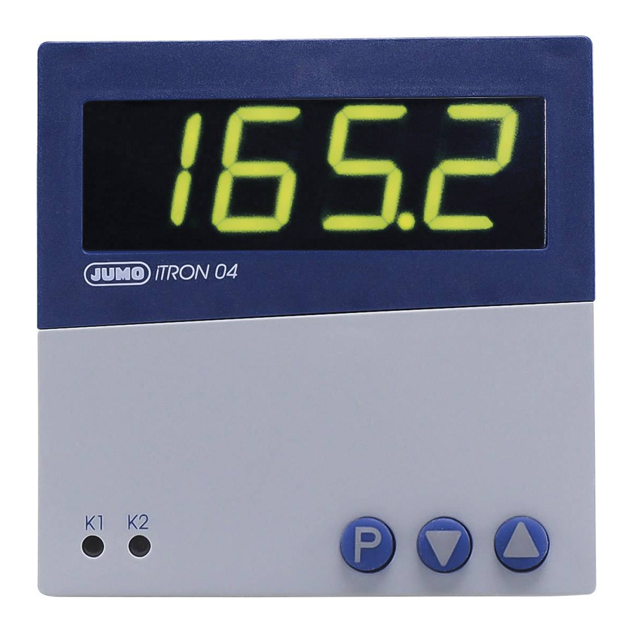 JUMO iTRON04 Manual