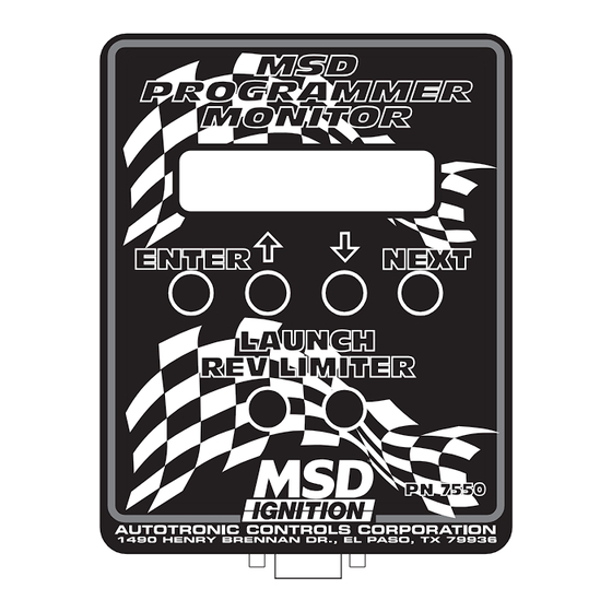 MSD Ignition 7550 Installation Instructions Manual