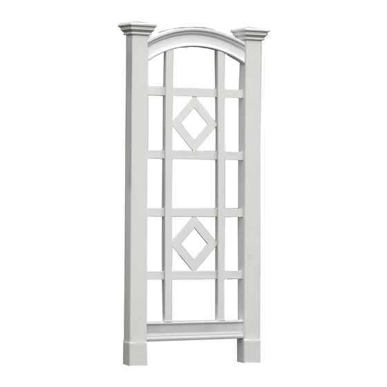 New England Arbors The Milan Trellis Aassembly Instructions