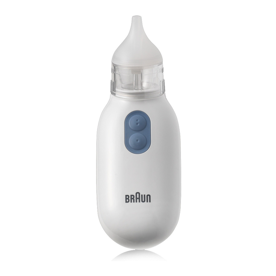 Braun Nasal aspirator 1 Quick Start Manual