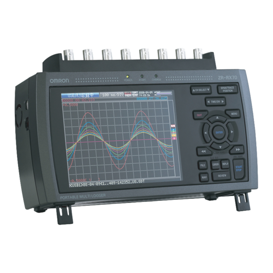 Omron ZR-RX70 User Manual