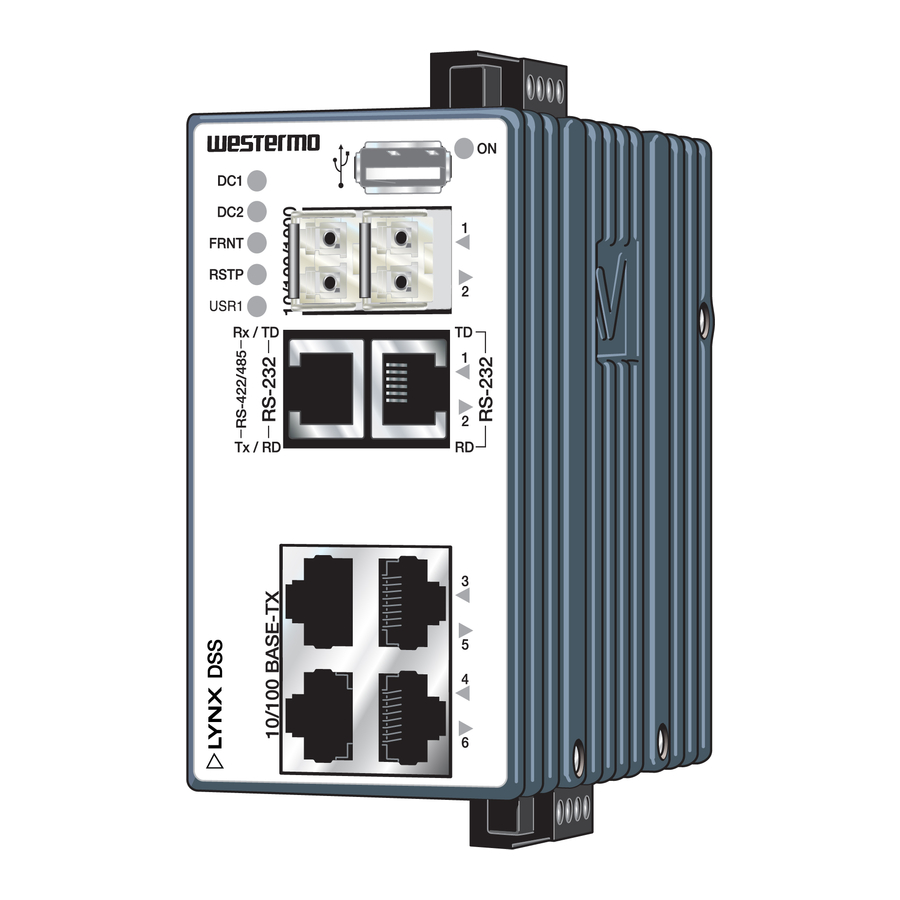 Westermo Lynx DSS L108-F2G-S2 EX User Manual