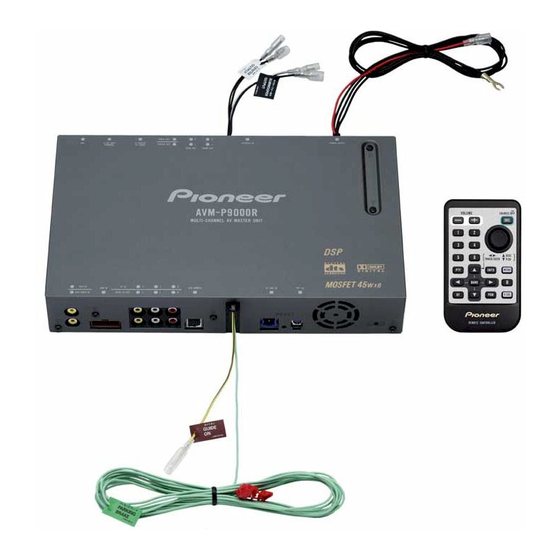 Pioneer Super Tuner III D AVM-P9000 Owner's Manual