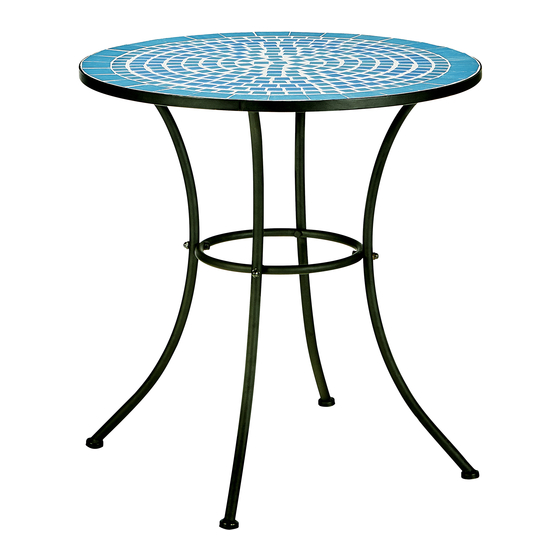 Essential Garden Patterson Mosaic Bistro Table Use And Care Manual