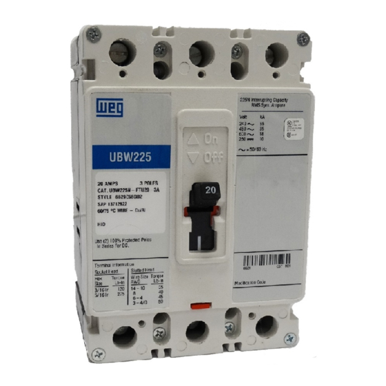 WEG UBW225 User Manual