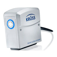 kruss Mobile Surface Analyzer User Manual