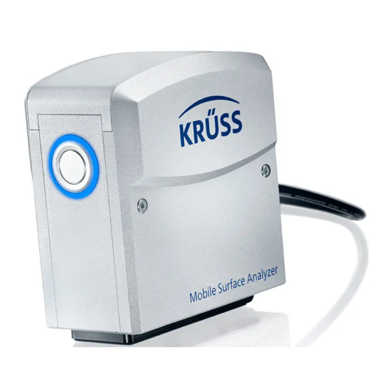 kruss Mobile Surface Analyzer Manuals
