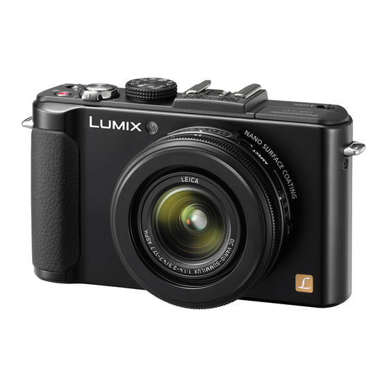 User Manuals: Panasonic LUMIX DMC-LX7SG Digital Camera