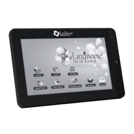 LEXIBOOK First Tablet MFC150US Instruction Manual