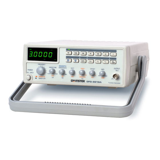 GW Instek GFG-8219A Tutorial
