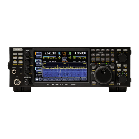 ELECRAFT K4 Operating Manual