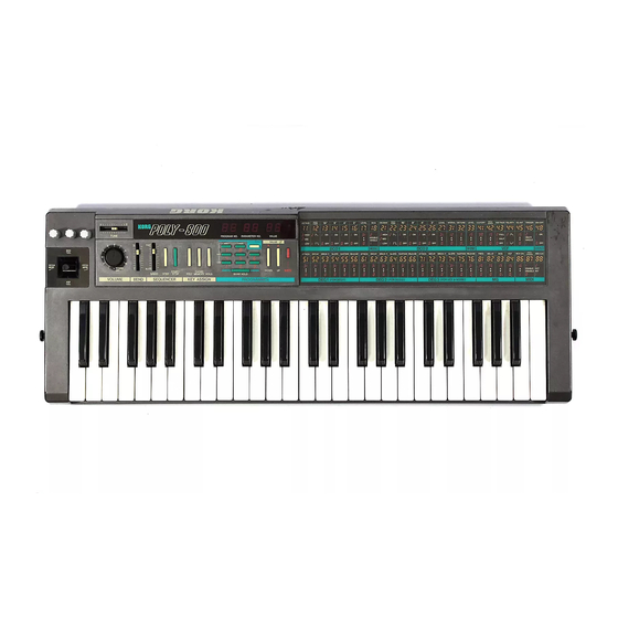 Korg Poly-800 Owner's Manual
