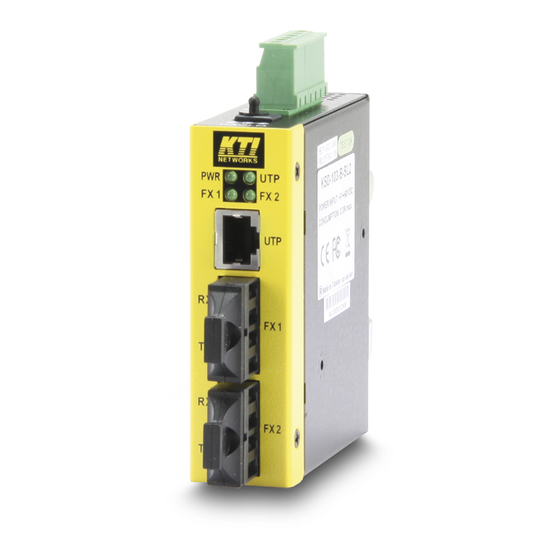 KTI Networks KSD-103-B Series Installation Manual