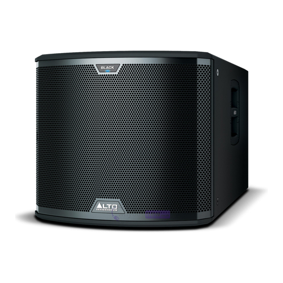 Alto BLACK 15 SUB Service Manual