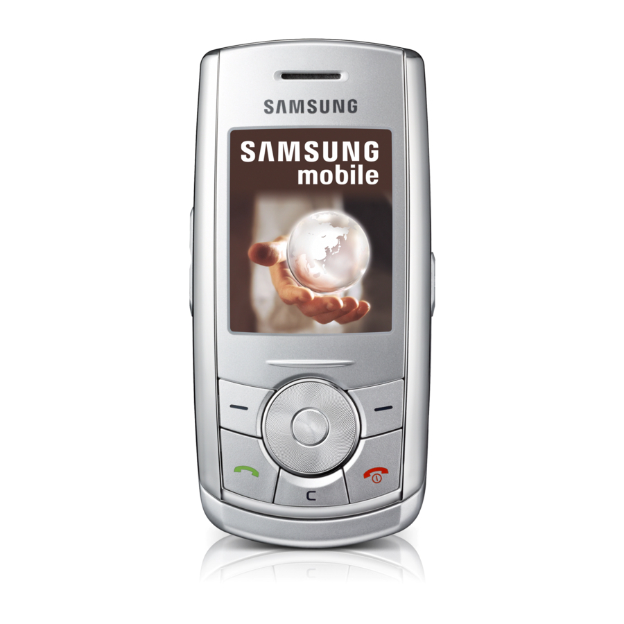 Samsung SGH-J610 User Manual