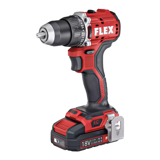Flex DD 2G 18.0-EC LD Operating Instructions Manual