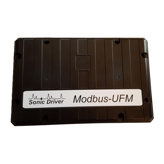 Sonic Driver Modbus-UFM Operating Instructions Manual