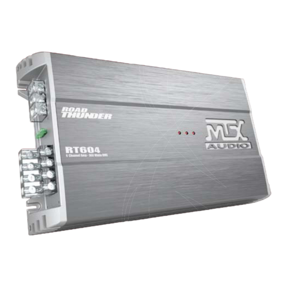 MTX Road Thunder RT604 Owner's Manual