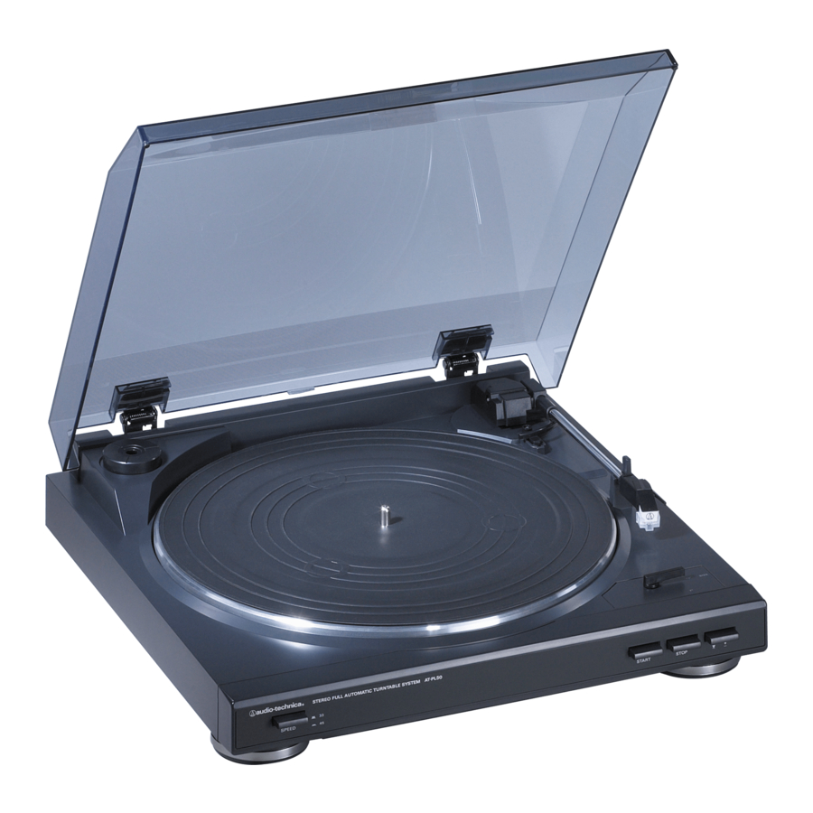 Audio Technica AT-PL50 Installation And Operation Manual