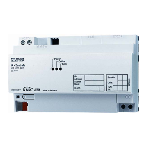 Jung IPZ 1000 REG Operating Instructions Manual