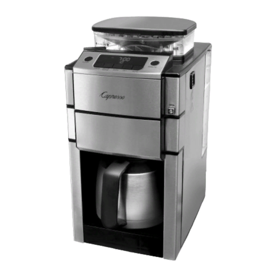 Capresso CoffeTEAM PRO Therm 478 Operating Instructions Manual