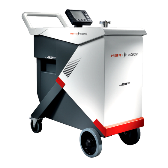 Pfeiffer Vacuum ASM 390 Operating Instructions Manual