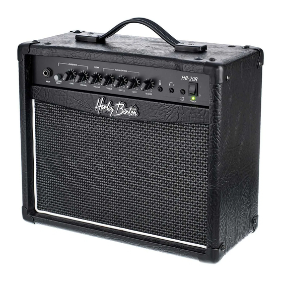 User Manuals: Harley Benton HB-20R Guitar Amp