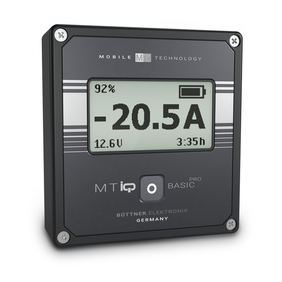Büttner Elektronik Dometic MT iQ Basic Pro Installation And Operating Manual